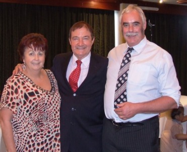 Di and Frank Hutchinson from the Don Kyatt Group of Companies with Charlie Walker.